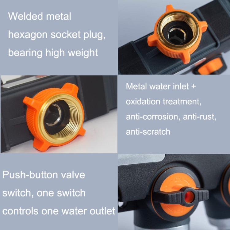 Garden Irrigation And Watering One Pass Two Faucet Water Divider With Copper Adapter - Watering & Irrigation by PMc TechLife | Online Shopping South Africa | PMc TechLife | Buy Now Pay Later Mobicred