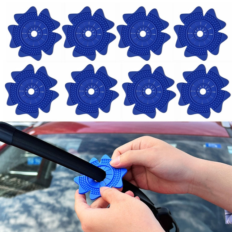 4sets Car Universal Wiper Hole Protective Cover PVC Dustproof Snowproof Wiper Pad(Blue Big Hole) - Others by PMC TechLife | Online Shopping South Africa | PMC TechLife | Buy Now Pay Later Mobicred