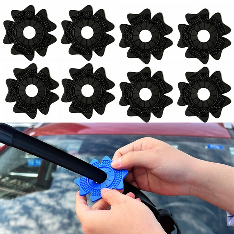 4sets Car Universal Wiper Hole Protective Cover PVC Dustproof Snowproof Wiper Pad(Black Big Hole) - Others by PMC TechLife | Online Shopping South Africa | PMC TechLife | Buy Now Pay Later Mobicred