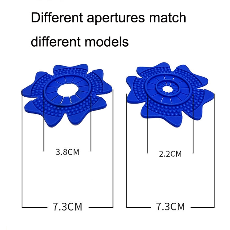 4sets Car Universal Wiper Hole Protective Cover PVC Dustproof Snowproof Wiper Pad(Black Big Hole) - Others by PMC TechLife | Online Shopping South Africa | PMC TechLife | Buy Now Pay Later Mobicred