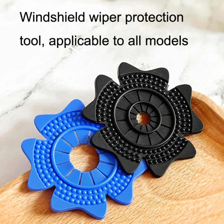4sets Car Universal Wiper Hole Protective Cover PVC Dustproof Snowproof Wiper Pad(Blue Big Hole) - Others by PMC TechLife | Online Shopping South Africa | PMC TechLife | Buy Now Pay Later Mobicred