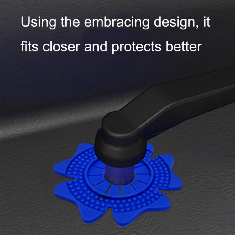 4sets Car Universal Wiper Hole Protective Cover PVC Dustproof Snowproof Wiper Pad(Black Small Hole) - free shipping - PMC TechLife - Order now!