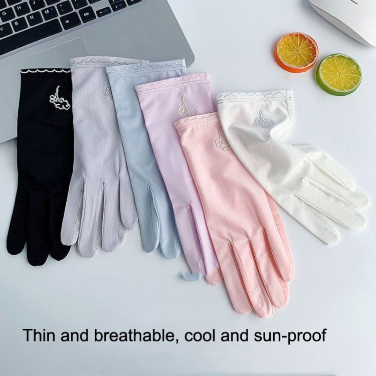Free Code Summer Sunscreen Anti-ultraviolet Ice Silk Thin Gloves(Gray) - Safety Gloves by PMC TechLife | Online Shopping South Africa | PMC TechLife | Buy Now Pay Later Mobicred