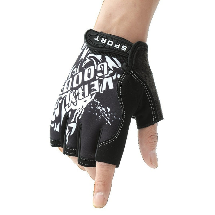 1pair Outdoor Sports Light and Breathable Summer Non-slip Fitness Half-finger Gloves(Black) - Cycling Gloves by PMC TechLife | Online Shopping South Africa | PMC TechLife | Buy Now Pay Later Mobicred