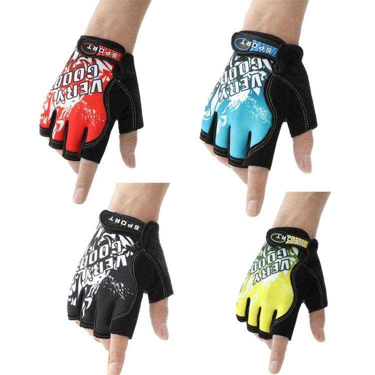 1pair Outdoor Sports Light and Breathable Summer Non-slip Fitness Half-finger Gloves(Blue) - Cycling Gloves by PMC TechLife | Online Shopping South Africa | PMC TechLife | Buy Now Pay Later Mobicred