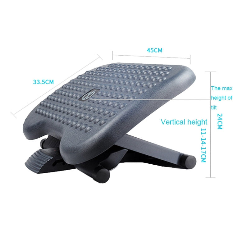 Office Adjustable Massage Foot Pedal Children Step Stool Pregnant Women Massage Mat(Black) - free shipping - PMC TechLife - Order now!
