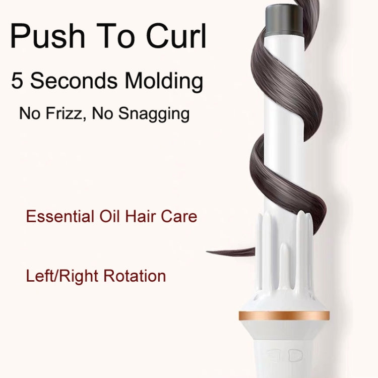 Automatic Curling Iron With Bi-Directional Rotating Ceramic Glaze Coating Hair Care, Plug: EU Plug White - free shipping - PMC TechLife - Order now!