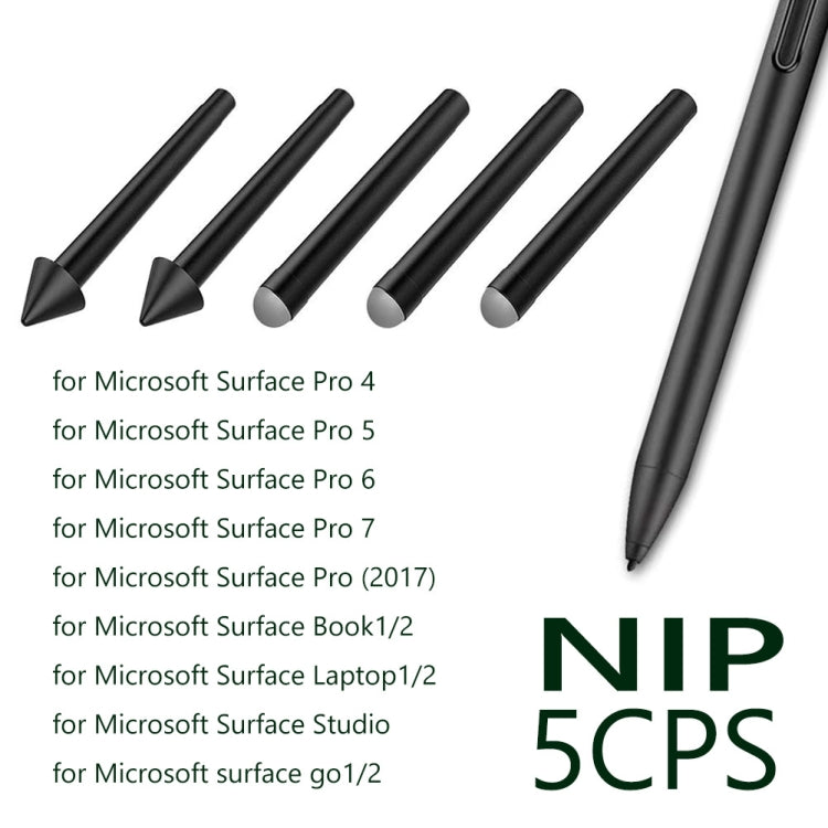 For Microsoft  Surface Pro 4/5/6/7/Book /Pro X 2pcs 2H+3pcs HB  Pen Nib Refill - Pencil Accessories by PMC TechLife | Online Shopping South Africa | PMC TechLife