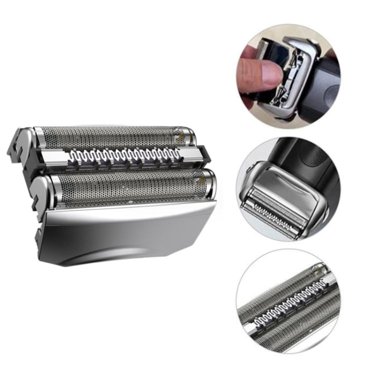 For BRAUN 70S Electric Shaver Silver Mesh Cutter Head Upgraded Version, Style: With Words(Plastic Package) - Shavers Parts by PMC TechLife | Online Shopping South Africa | PMC TechLife | Buy Now Pay Later Mobicred