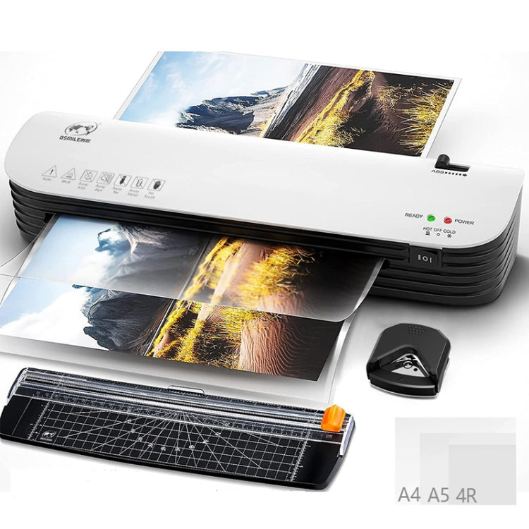 Osmile SL299 A4 Laminator Machine Set With 15 Laminating Pouches Paper Cutter Corner Rounder(EU Plug) - Photo Film Covering Machine by Osmile | Online Shopping South Africa | PMC TechLife | Buy Now Pay Later Mobicred