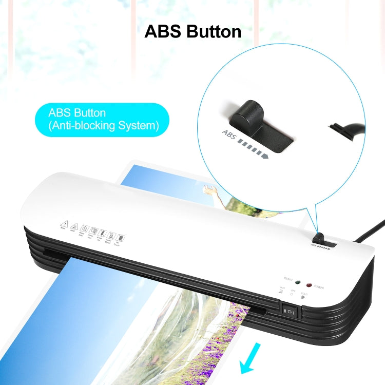 Osmile SL299 A4 Laminator Machine Set With 15 Laminating Pouches Paper Cutter Corner Rounder(UK Plug) - Photo Film Covering Machine by Osmile | Online Shopping South Africa | PMC TechLife | Buy Now Pay Later Mobicred