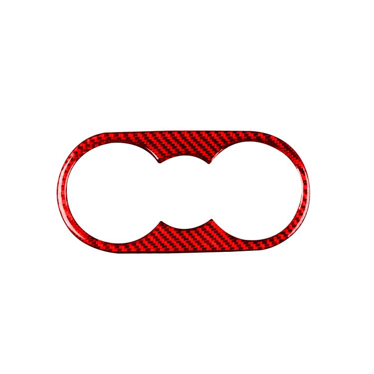 For Volkswagen Sagitar 2019-2023 Left-hand Drive Rear Drain Cup Panel Sticker(Red) - Car Interior Mouldings by PMc TechLife | Online Shopping South Africa | PMc TechLife | Buy Now Pay Later Mobicred