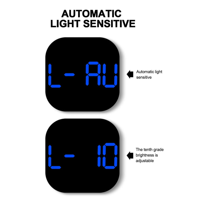 13-Inch LED Acrylic Electronic Clock Large-Screen Square Wall Clock With Timing Temperature Humidity(6632 White Light) - free shipping - PMc TechLife - Order now!