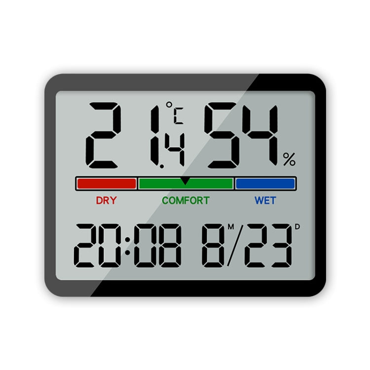 Magnetic LCD Digital Aalarm Clock Large Screen With Temperature Humidity Display(8280 Black) - Alarm Clocks by PMc TechLife | Online Shopping South Africa | PMc TechLife | Buy Now Pay Later Mobicred