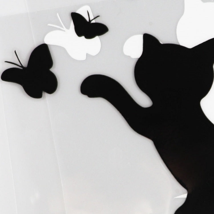10pcs Disc Cat Reflective Scratch Body Sticker(Black) - free shipping - PMC TechLife - Order now!