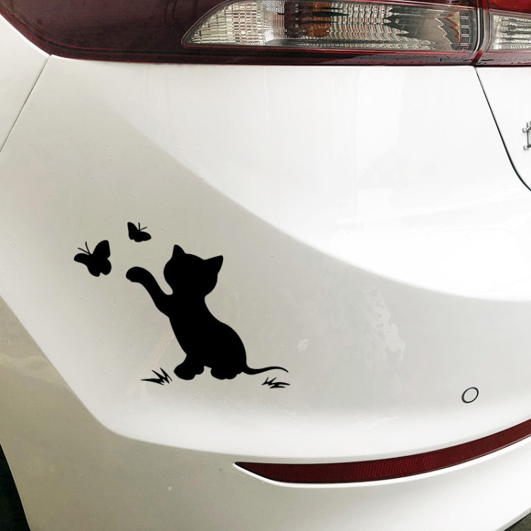 10pcs Disc Cat Reflective Scratch Body Sticker(Black) - free shipping - PMC TechLife - Order now!