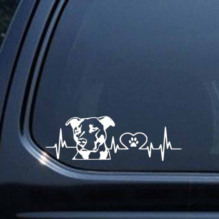 10pcs Pitbull Love Car Sticker Car Rear Modification Plate Label(Black) - Decorative Sticker by PMC TechLife | Online Shopping South Africa | PMC TechLife | Buy Now Pay Later Mobicred