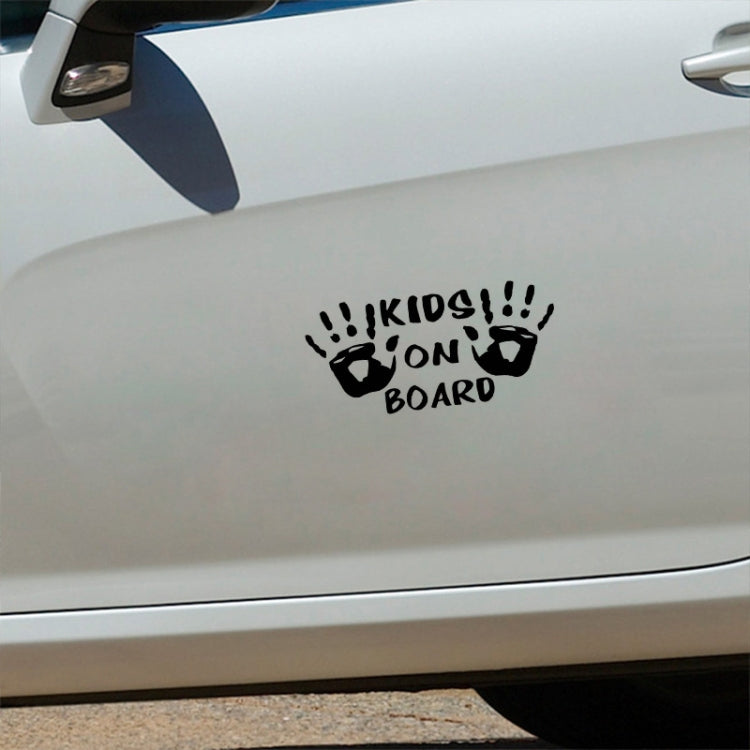 10pcs Kids On Board Warning Car Stickers Reflective Scratch Body Stickers(Black) - free shipping - PMC TechLife - Order now!