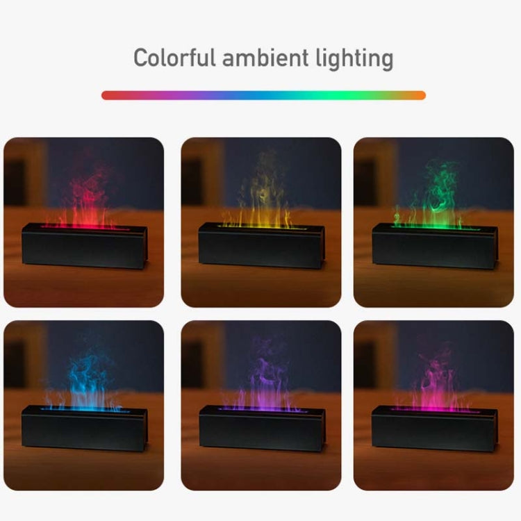 DQ711  Flame Aromatherapy Diffuser Quiet USB Air Humidifier(White) - free shipping - PMC TechLife - Order now!