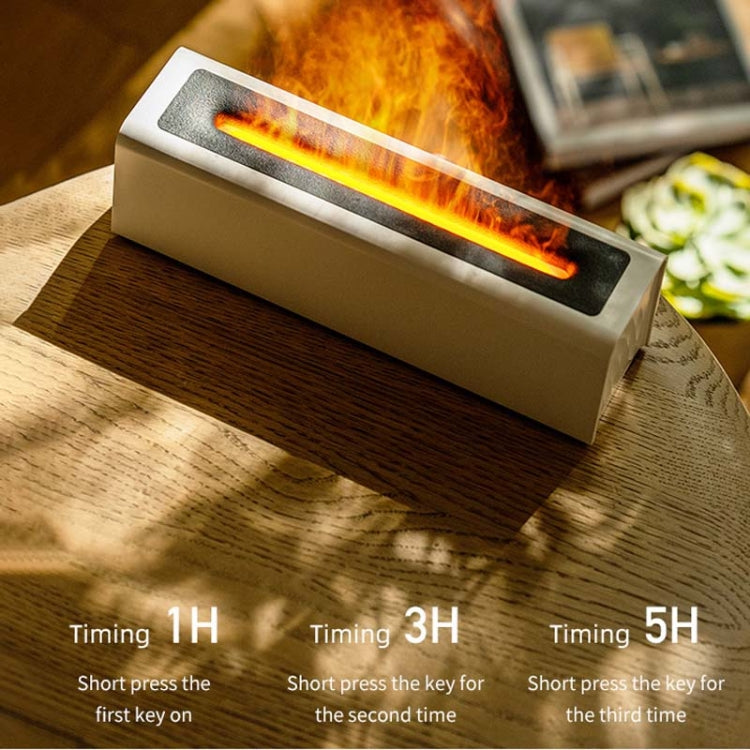 DQ711  Flame Aromatherapy Diffuser Quiet USB Air Humidifier(White) - free shipping - PMC TechLife - Order now!