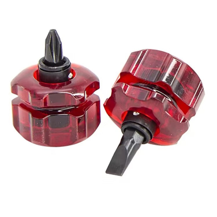 HSD HS-206 Portable Short Handle Phillips And Straight 2 In 1 Screwdriver With Magnetism - free shipping - PMc TechLife - Order now!