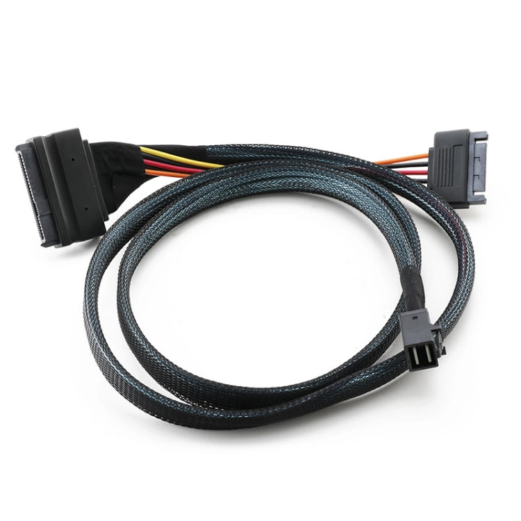 Mini SAS 36P HD8643 To MINI SAS 8639+ 15P Power Hard Drive Data Cable 0.5m - Others by PMC Jewellery | Online Shopping South Africa | PMC Jewellery | Buy Now Pay Later Mobicred