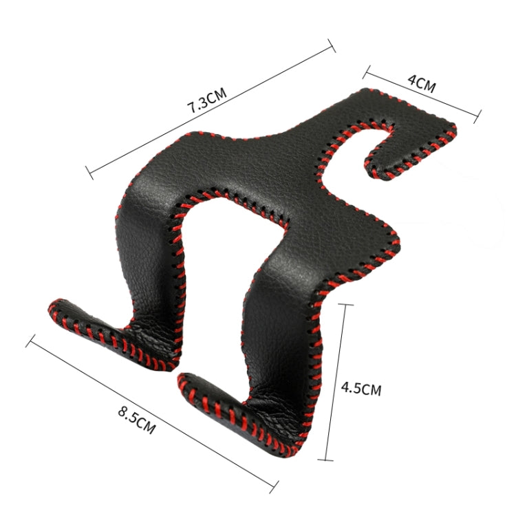 Car Double Hook Stainless Steel Rear Headrest Mobile Phone Holder(Red) - Auto Fastener & Clips by PMC TechLife | Online Shopping South Africa | PMC TechLife | Buy Now Pay Later Mobicred