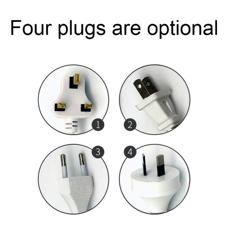 818PF 5 USB Ports + Type-C Smart Digital Display Wireless Phone Charger, Style: US Plug (White) - Multifunction Charger by PMC TechLife | Online Shopping South Africa | PMC TechLife | Buy Now Pay Later Mobicred