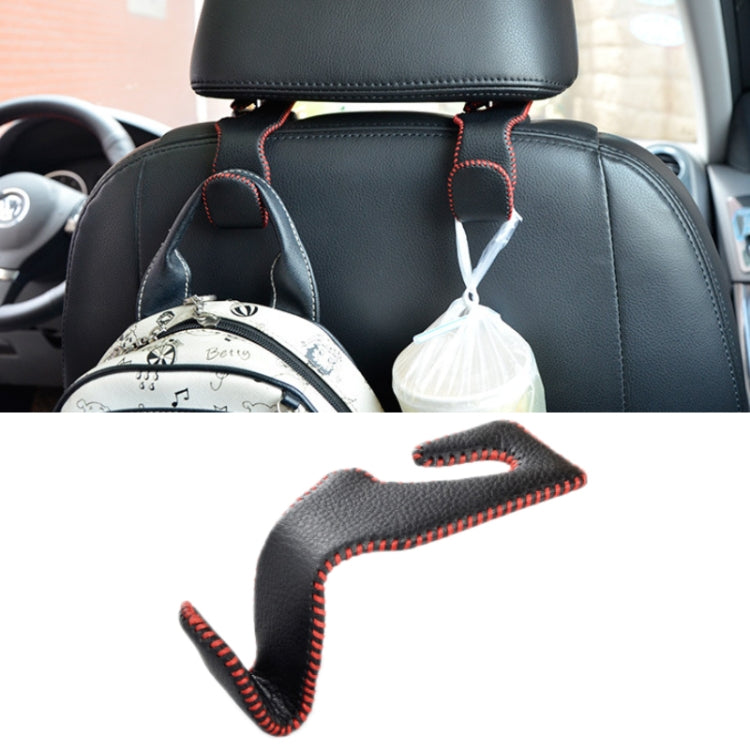 Car Hidden Multi-function Seat Back Seat Small Hook(Black Red) - Auto Fastener & Clips by PMC TechLife | Online Shopping South Africa | PMC TechLife | Buy Now Pay Later Mobicred