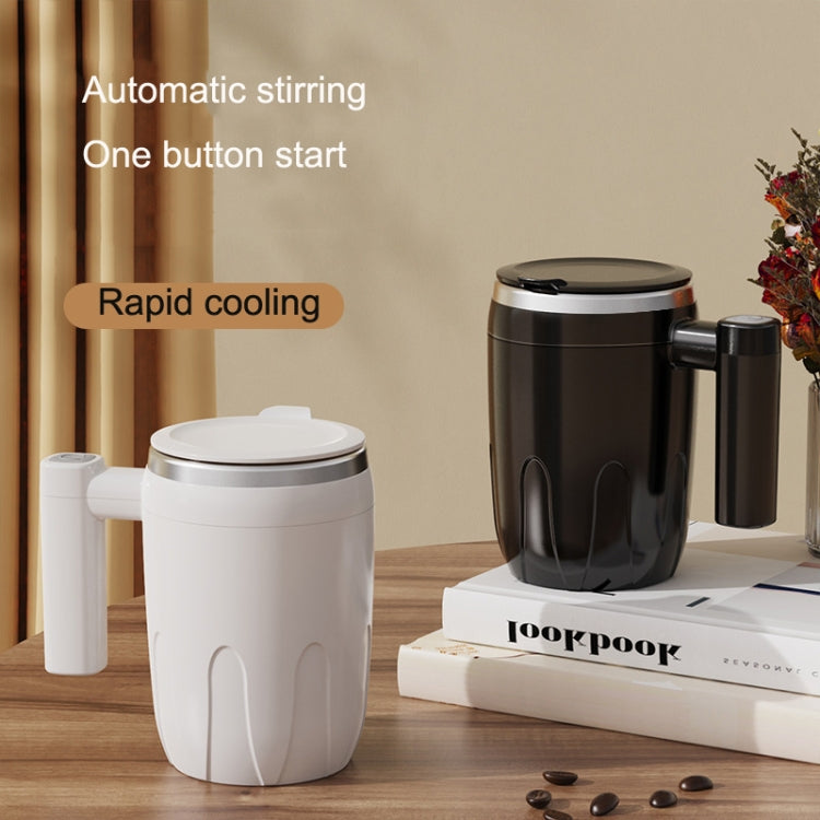 Automatic Stainless Steel Stirring Cup Portable Coffee Mug Magnetic Mug(White) - free shipping - PMC TechLife - Order now!