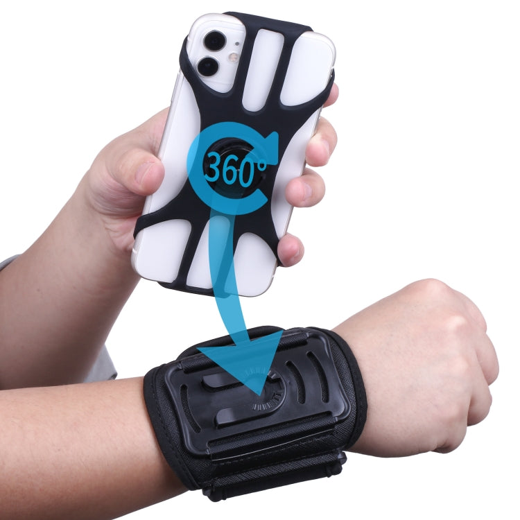 For 4.5-7 inch Phone Zipper Pocket Removable Rotating Arm Belt Bag Running Riding Phone Case(4 Claw Black) - Other by PMC TechLife | Online Shopping South Africa | PMC TechLife | Buy Now Pay Later Mobicred