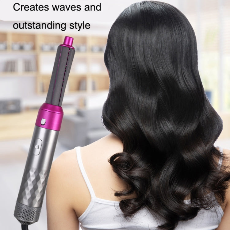 5 In 1 Hot Air Comb Automatic Curling Iron Curling & Straightening Hair Styling Comb Hair Dryer, Power: UK Plug - free shipping - PMC TechLife - Order now!