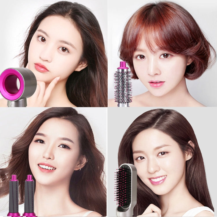 5 In 1 Hot Air Comb Automatic Curling Iron Curling & Straightening Hair Styling Comb Hair Dryer, Power: UK Plug - free shipping - PMC TechLife - Order now!