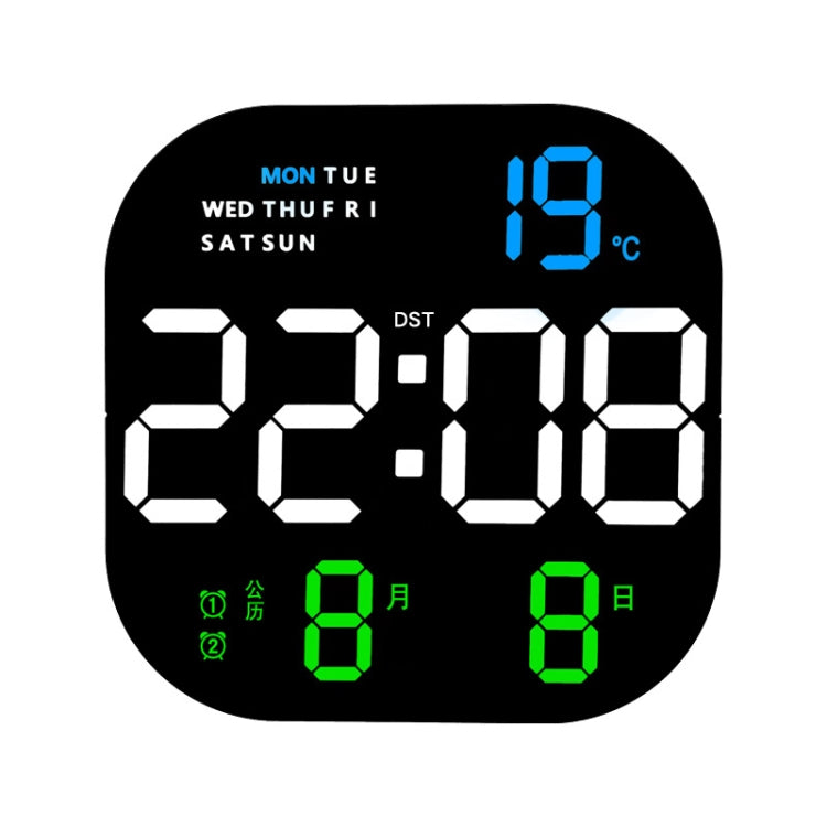 6633 LED Screen Digital Display Timing Desktop Alarm Clock Living Room Hanging Clock(Blue White Green) - Wall Clock by PMc TechLife | Online Shopping South Africa | PMc TechLife | Buy Now Pay Later Mobicred