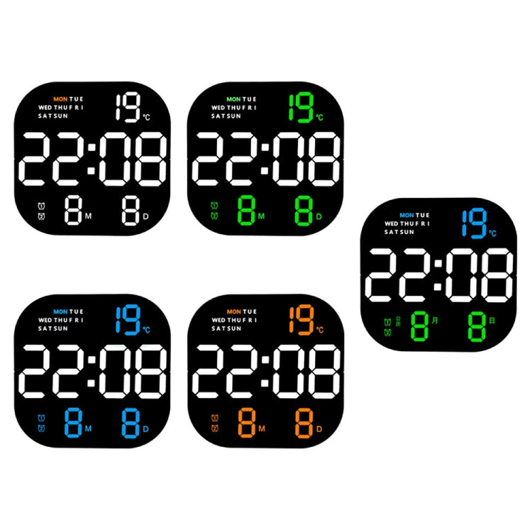 6633 LED Screen Digital Display Timing Desktop Alarm Clock Living Room Hanging Clock(Orange Light) - Wall Clock by PMc TechLife | Online Shopping South Africa | PMc TechLife | Buy Now Pay Later Mobicred
