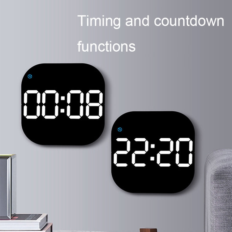 6633 LED Screen Digital Display Timing Desktop Alarm Clock Living Room Hanging Clock(Orange Light) - Wall Clock by PMc TechLife | Online Shopping South Africa | PMc TechLife | Buy Now Pay Later Mobicred