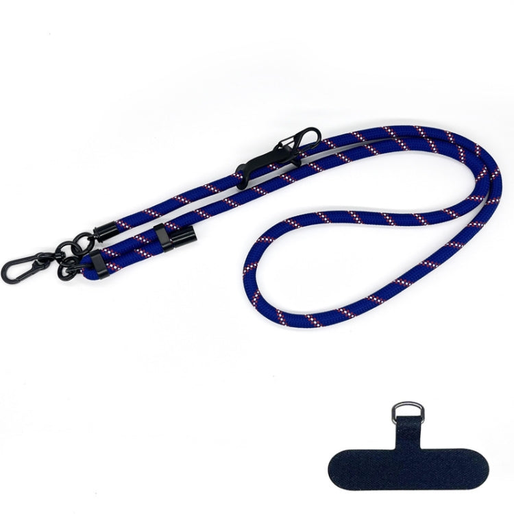 10mm Thick Rope Mobile Phone Anti-Lost Adjustable Lanyard Spacer(Blue White) - Lanyards & Wrist Straps by PMc TechLife | Online Shopping South Africa | PMc TechLife | Buy Now Pay Later Mobicred