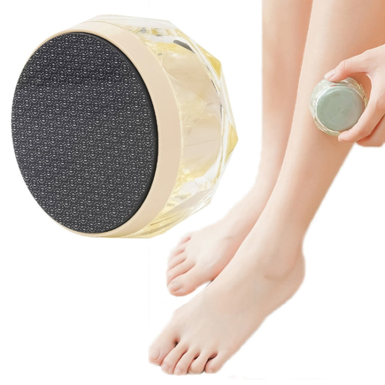 2 in 1 Double-sided Foot Grinder Crystal Glass Manual Epilator(Yellow) - Hair Removal by PMC TechLife | Online Shopping South Africa | PMC TechLife | Buy Now Pay Later Mobicred