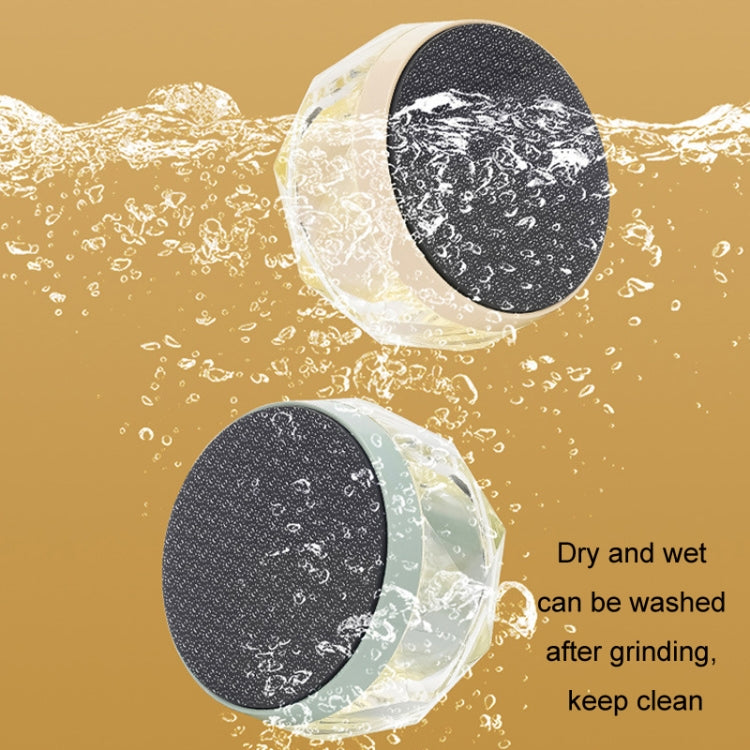 2 in 1 Double-sided Foot Grinder Crystal Glass Manual Epilator(Yellow) - Hair Removal by PMC TechLife | Online Shopping South Africa | PMC TechLife | Buy Now Pay Later Mobicred