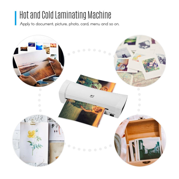 Osmile SL200 A4 Photo Cold and Hot Laminating Machine 340mm/min Speed UK Plug - Photo Film Covering Machine by Osmile | Online Shopping South Africa | PMC TechLife | Buy Now Pay Later Mobicred