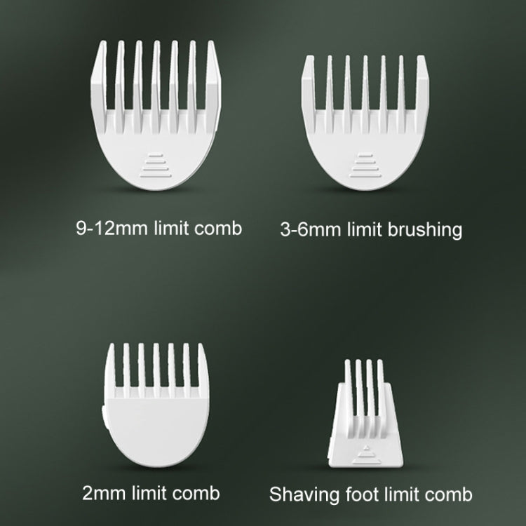 Pet Shaver Cat Dog Paw Hair Clipper Electric Fader, Color: 2 in 1 Green - Pet Care by PMC TechLife | Online Shopping South Africa | PMC TechLife