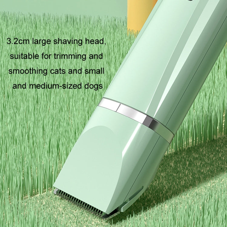 Pet Shaver Cat Dog Paw Hair Clipper Electric Fader, Color: 2 in 1 Green - Pet Care by PMC TechLife | Online Shopping South Africa | PMC TechLife