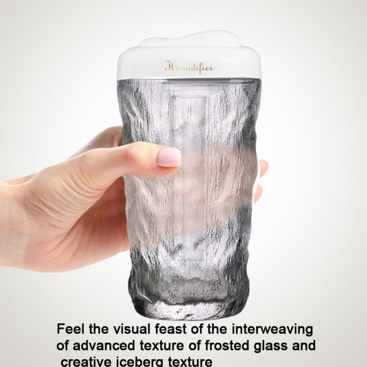 Iceberg Small Car Humidifier Atomization Mute Colorful Aromatherapy Machine(White) - free shipping - PMC TechLife - Order now!