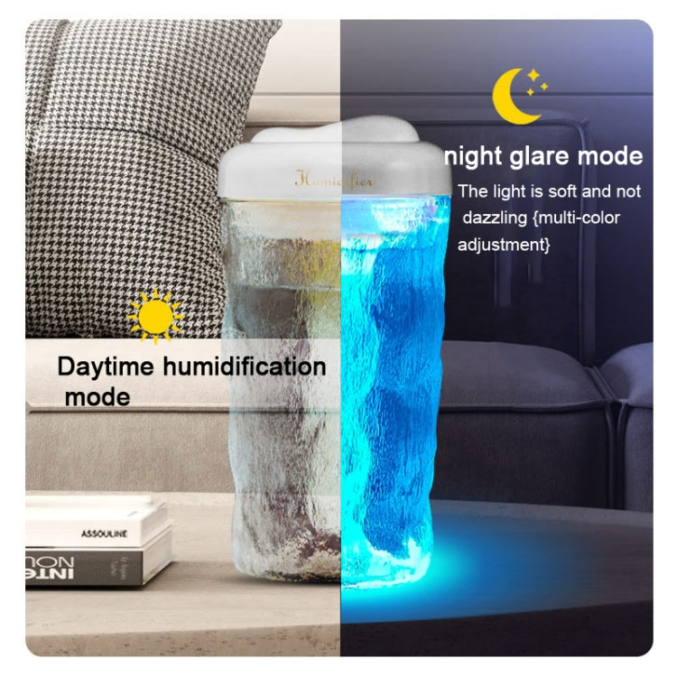 Iceberg Small Car Humidifier Atomization Mute Colorful Aromatherapy Machine(White) - free shipping - PMC TechLife - Order now!