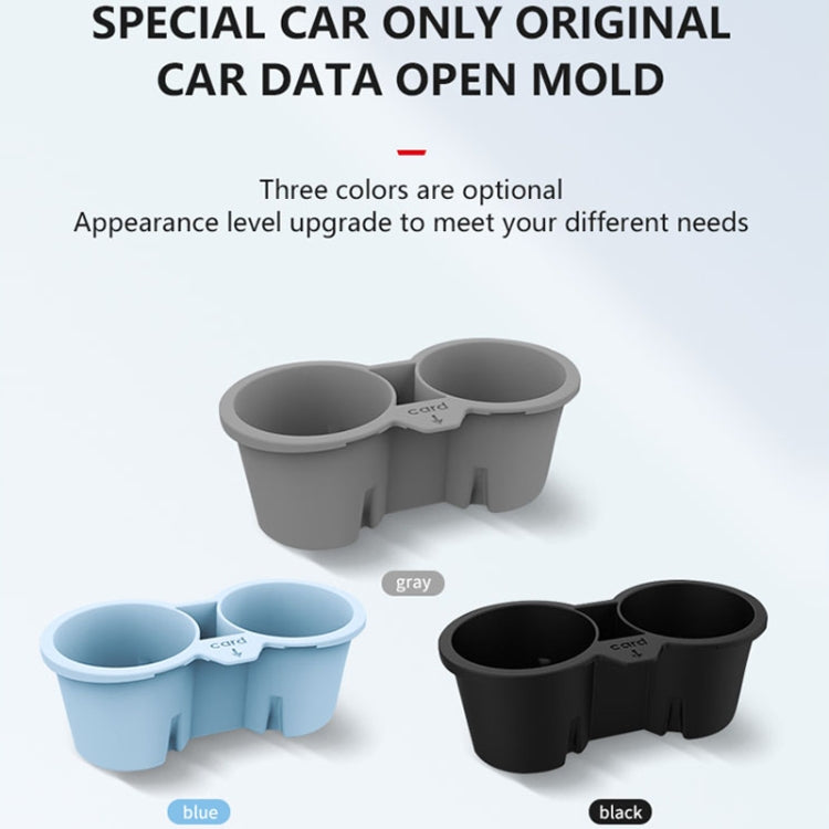 For Tesla Model3/Y Central Control Storage Silicone Cup Stopper(Black) - Car Drink Holders by PMC TechLife | Online Shopping South Africa | PMC TechLife | Buy Now Pay Later Mobicred