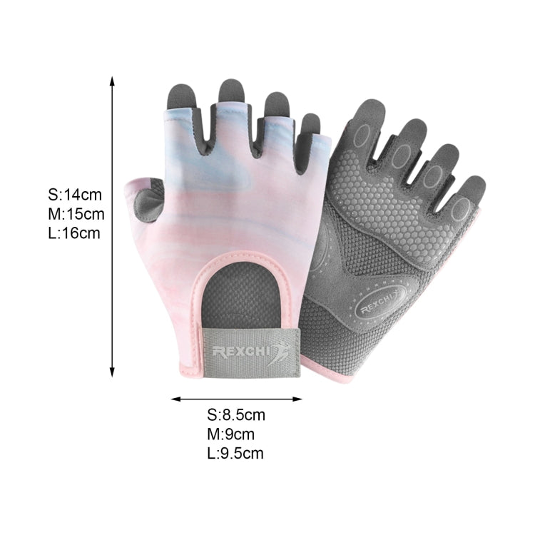 Yoga Sports Gloves Non-slip Shock-absorbing Half-finger Anti-cocoon Gloves, Size: S(Streamer Pink) - Safety Gloves by PMC TechLife | Online Shopping South Africa | PMC TechLife | Buy Now Pay Later Mobicred