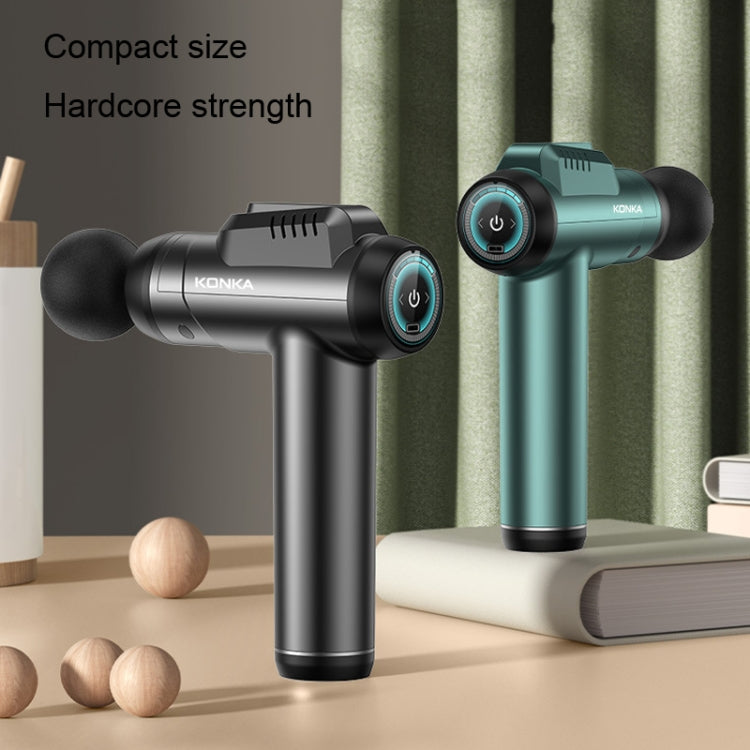 Konka 6 Speed Intelligent Fascia Gauge Muscle Relaxation Massager With 4 Massage Heads(Upgraded Model Green) - free shipping - PMC TechLife - Order now!