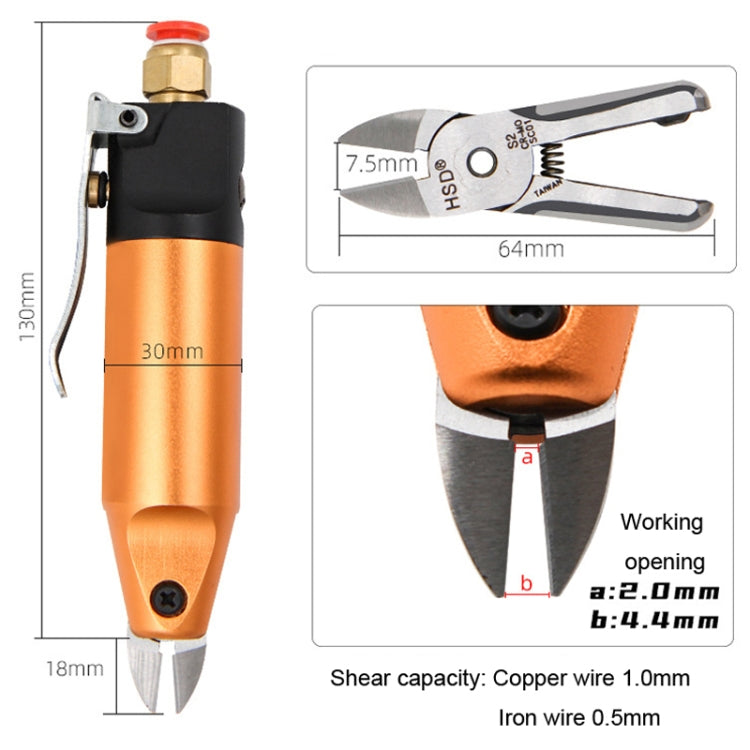 HSD HS-5+S2 Cut Metal Set 2 In 1 Pneumatic Snip Plier Cutting Metal Plastic Model Scissor Tool - free shipping - PMC TechLife - Order now!