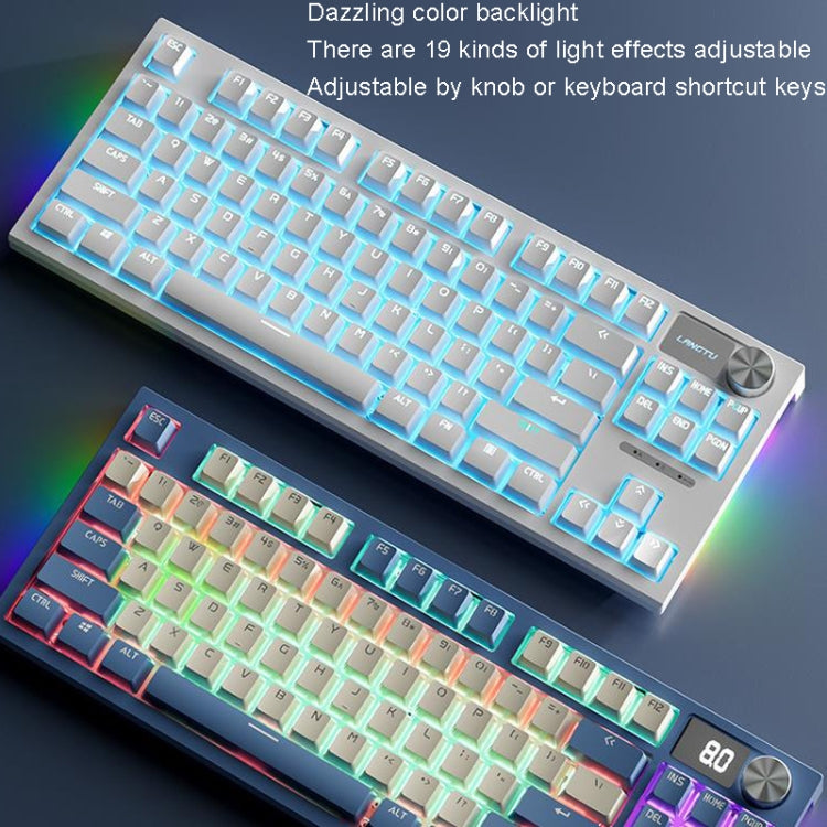 LANGTU LT84 Mechanical Luminous Keyboard, Style: Wired Single-mode Silver Gray Shaft (Daybreak) - free shipping - PMC Jewellery - Order now!