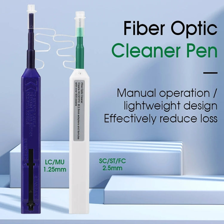 2pcs /Set Fiber Optic Cleaning Pen Endface Cleaner Fiber Optic Cleaning Tool for 1.25mm LC/Mu and 2.5mm SC/ST/FC(SC+LC) - Lan Cable and Tools by PMC TechLife | Online Shopping South Africa | PMC TechLife | Buy Now Pay Later Mobicred